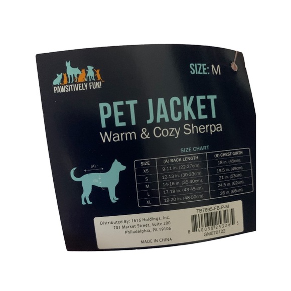 Pawsitively Fun Bubble Dog Jacket | NWT SZ Medium. See Listing For Size Chart. - Picture 3 of 3